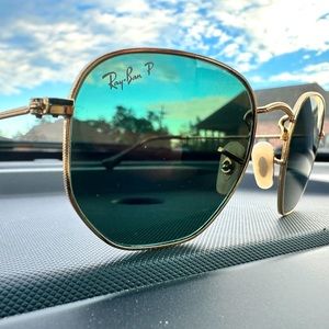 Ray-Ban Hexagonal Sunglasses (polarized)